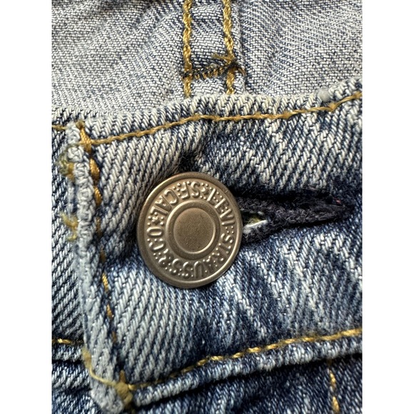 Levis 541 Jeans Mens 34x32 (33x29) Light Wash Blue Athletic Fit Denim Distressed - Picture 5 of 16